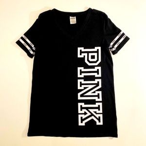 Women’s | PINK Victoria’s Secret | V-neck Tee | Black | S/P